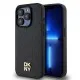 Husa iPhone 15 Pro - DKNY Leather Pattern Monogram Metal Logo MagSafe (DKHMP15LPSHRPSK) - Black Husa iPhone 15 Pro - DKNY Leather Pattern Monogram Metal Logo MagSafe (DKHMP15LPSHRPSK) - Black