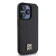 Husa iPhone 15 Pro - DKNY Leather Pattern Monogram Metal Logo MagSafe (DKHMP15LPSHRPSK) - Black Husa iPhone 15 Pro - DKNY Leather Pattern Monogram Metal Logo MagSafe (DKHMP15LPSHRPSK) - Black