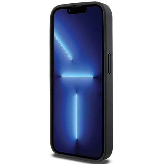 Husa iPhone 15 Pro - DKNY Leather Printed Pattern Metal Logo MagSafe (DKHMP15LPSOSPK) - Black Husa iPhone 15 Pro - DKNY Leather Printed Pattern Metal Logo MagSafe (DKHMP15LPSOSPK) - Black