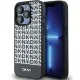 Husa iPhone 15 Pro - DKNY Leather Printed Pattern Metal Logo MagSafe (DKHMP15LPSOSPK) - Black Husa iPhone 15 Pro - DKNY Leather Printed Pattern Metal Logo MagSafe (DKHMP15LPSOSPK) - Black