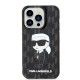 Husa iPhone 15 Pro - Karl Lagerfeld Hardcase Monogram (KLHCP15LHNKMKLK) - Ikonik