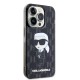 Husa iPhone 15 Pro - Karl Lagerfeld Hardcase Monogram (KLHCP15LHNKMKLK) - Ikonik