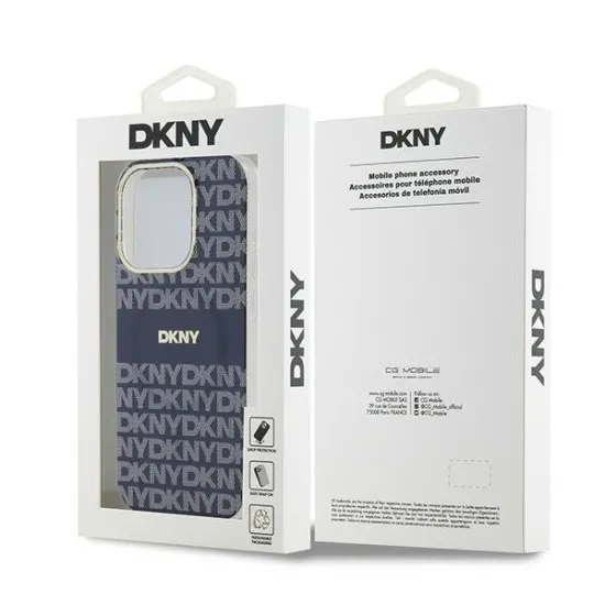 Husa iPhone 15 Pro Max - DKNY IML Mono & Stripe MagSafe (DKHMP15XHRHSEB) - Blue Husa iPhone 15 Pro Max - DKNY IML Mono & Stripe MagSafe (DKHMP15XHRHSEB) - Blue