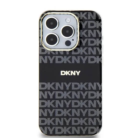 Husa iPhone 15 Pro Max - DKNY IML Mono & Stripe MagSafe (DKHMP15XHRHSEK) - Black Husa iPhone 15 Pro Max - DKNY IML Mono & Stripe MagSafe (DKHMP15XHRHSEK) - Black