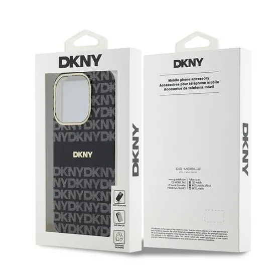 Husa iPhone 15 Pro Max - DKNY IML Mono & Stripe MagSafe (DKHMP15XHRHSEK) - Black Husa iPhone 15 Pro Max - DKNY IML Mono & Stripe MagSafe (DKHMP15XHRHSEK) - Black