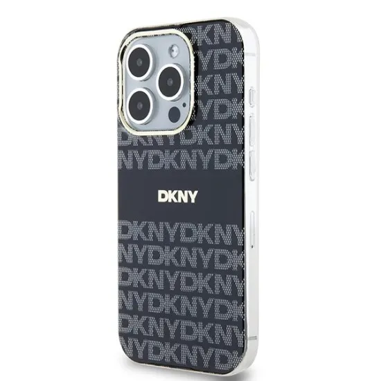 Husa iPhone 15 Pro Max - DKNY IML Mono & Stripe MagSafe (DKHMP15XHRHSEK) - Black Husa iPhone 15 Pro Max - DKNY IML Mono & Stripe MagSafe (DKHMP15XHRHSEK) - Black