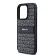 Husa iPhone 15 Pro Max - DKNY Leather Mono Stripe & Metal Logo (DKHCP15XPRTHSLK) - Black