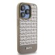 Husa iPhone 15 Pro Max - DKNY Leather Printed Pattern Metal Logo MagSafe (DKHMP15XPSOSPW) - Brown