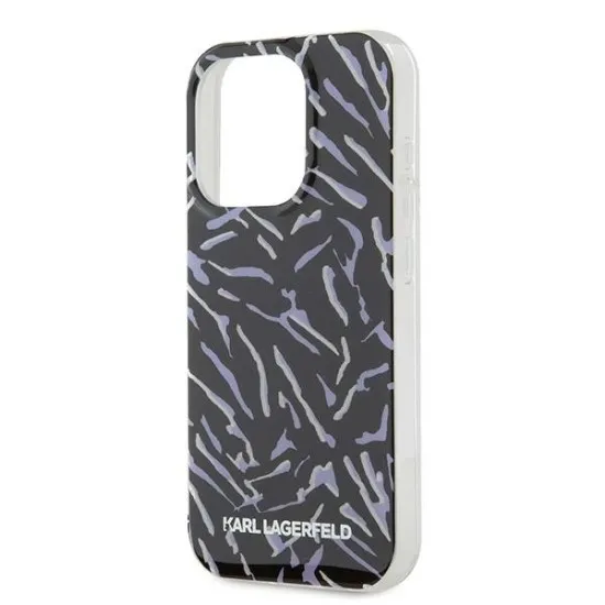 Husa iPhone 15 Pro Max - Karl Lagerfeld Hardcase (KLHCP15XHZBPKCCU) - Purple Zebra With Cord Husa iPhone 15 Pro Max - Karl Lagerfeld Hardcase (KLHCP15XHZBPKCCU) - Purple Zebra With Cord