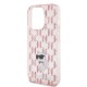 Husa iPhone 15 Pro Max - Karl Lagerfeld Hardcase Monogram (KLHCP15XHNCMKLP) - Pink Choupette