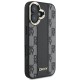 Husa iPhone 16 - DKNY Leather Hardcase Checkered Pattern Magsafe (DKHMP16SPCPVSLK) - Black