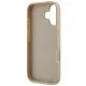Husa iPhone 16 - DKNY Leather Hardcase Checkered Pattern & Printed Stripes (DKHCP16SPCPTSSP) - Pink