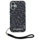 Husa iPhone 16 - Karl Lagerfeld Hardcase (KLHCP16SHZBPKCCU) - Purple Zebra With Cord