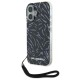 Husa iPhone 16 - Karl Lagerfeld Hardcase (KLHCP16SHZBPKCCU) - Purple Zebra With Cord