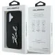 Husa iPhone 16 - Karl Lagerfeld Hardcase Leather Cardslot (KLHCP16SPGPVKSK) - Metal Signature Husa iPhone 16 - Karl Lagerfeld Hardcase Leather Cardslot (KLHCP16SPGPVKSK) - Metal Signature