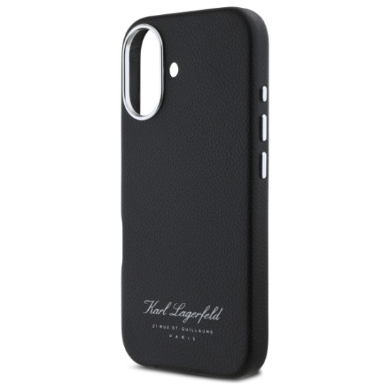 Husa iPhone 16 - Karl Lagerfeld Hardcase Leather Hotel (KLHCP16SPGWCMKHK) - RSG