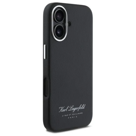 Husa iPhone 16 - Karl Lagerfeld Hardcase Leather Hotel (KLHCP16SPGWCMKHK) - RSG Husa iPhone 16 - Karl Lagerfeld Hardcase Leather Hotel (KLHCP16SPGWCMKHK) - RSG