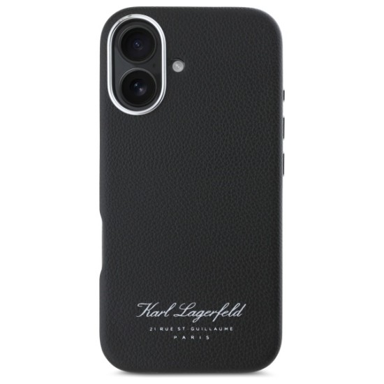 Husa iPhone 16 - Karl Lagerfeld Hardcase Leather Hotel (KLHCP16SPGWCMKHK) - RSG