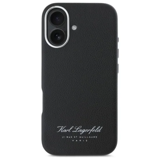Husa iPhone 16 - Karl Lagerfeld Hardcase Leather Hotel (KLHCP16SPGWCMKHK) - RSG Husa iPhone 16 - Karl Lagerfeld Hardcase Leather Hotel (KLHCP16SPGWCMKHK) - RSG