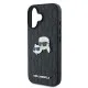 Husa iPhone 16 - Karl Lagerfeld Hardcase Leather Monogram (KLHCP16SPGKLKCPK) - Karl&Chaoupette Head Pin Husa iPhone 16 - Karl Lagerfeld Hardcase Leather Monogram (KLHCP16SPGKLKCPK) - Karl&Chaoupette Head Pin