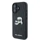 Husa iPhone 16 - Karl Lagerfeld Hardcase Leather Monogram (KLHCP16SPGKLKCPK) - Karl&Chaoupette Head Pin Husa iPhone 16 - Karl Lagerfeld Hardcase Leather Monogram (KLHCP16SPGKLKCPK) - Karl&Chaoupette Head Pin