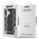 Husa iPhone 16 Plus - DKNY Leather Hardcase Checkered Pattern Magsafe (DKHMP16MPCPVSLK) - Black