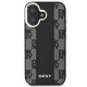 Husa iPhone 16 Plus - DKNY Leather Hardcase Checkered Pattern Magsafe (DKHMP16MPCPVSLK) - Black