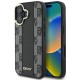 Husa iPhone 16 Plus - DKNY Leather Hardcase Checkered Pattern Magsafe (DKHMP16MPCPVSLK) - Black