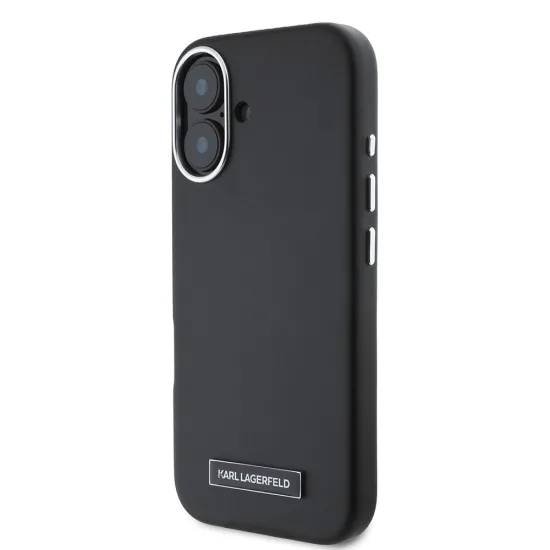Husa iPhone 16 Plus - Karl Lagerfeld Leather MagSafe (KLHMP16MPGMSRPK) - FW Metal Plate Husa iPhone 16 Plus - Karl Lagerfeld Leather MagSafe (KLHMP16MPGMSRPK) - FW Metal Plate