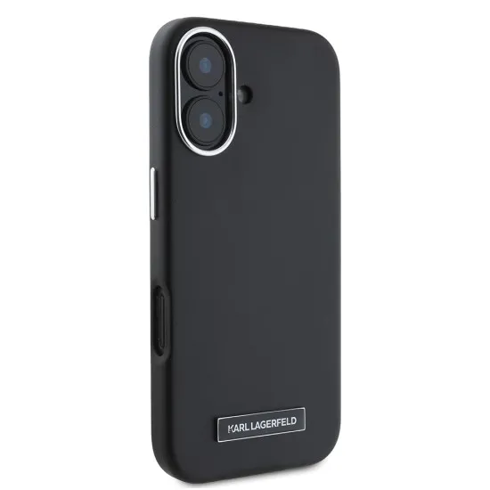 Husa iPhone 16 Plus - Karl Lagerfeld Leather MagSafe (KLHMP16MPGMSRPK) - FW Metal Plate Husa iPhone 16 Plus - Karl Lagerfeld Leather MagSafe (KLHMP16MPGMSRPK) - FW Metal Plate