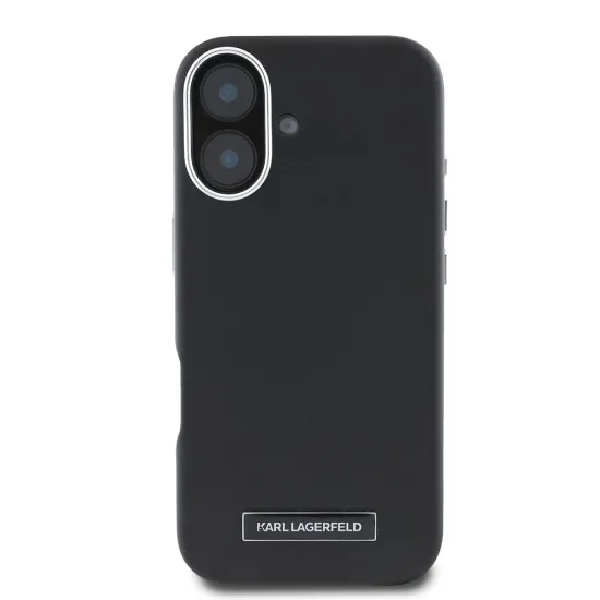 Husa iPhone 16 Plus - Karl Lagerfeld Leather MagSafe (KLHMP16MPGMSRPK) - FW Metal Plate Husa iPhone 16 Plus - Karl Lagerfeld Leather MagSafe (KLHMP16MPGMSRPK) - FW Metal Plate
