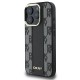 Husa iPhone 16 Pro - DKNY Leather Hardcase Checkered Pattern Magsafe (DKHMP16LPCPVSLK) - Black