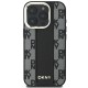 Husa iPhone 16 Pro - DKNY Leather Hardcase Checkered Pattern Magsafe (DKHMP16LPCPVSLK) - Black