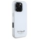 Husa iPhone 16 Pro - Karl Lagerfeld Hardcase Leather Hotel (KLHCP16LPGWCMKHG) - Grey RSG