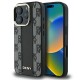 Husa iPhone 16 Pro Max - DKNY Leather Hardcase Checkered Pattern Magsafe (DKHMP16XPCPVSLK) - Black