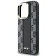 Husa iPhone 16 Pro Max - DKNY Leather Hardcase Checkered Pattern Magsafe (DKHMP16XPCPVSLK) - Black