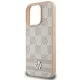 Husa iPhone 16 Pro Max - DKNY Leather Hardcase Checkered Pattern & Printed Stripes (DKHCP16XPCPTSSP) - Pink Husa iPhone 16 Pro Max - DKNY Leather Hardcase Checkered Pattern & Printed Stripes (DKHCP16XPCPTSSP) - Pink