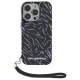 Husa iPhone 16 Pro Max - Karl Lagerfeld Hardcase (KLHCP16XHZBPKCCU) - Purple Zebra With Cord