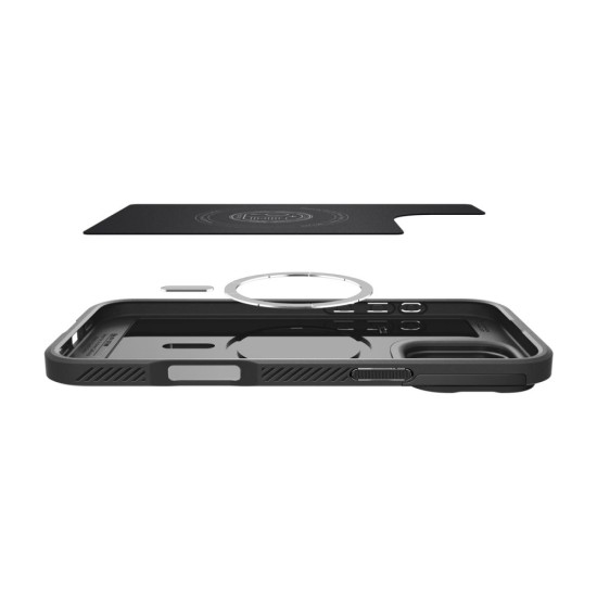 Husa iPhone 16 Pro Max - Spigen Optik Armor MagSafe - Black