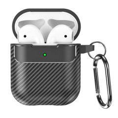 Husa pentru AirPods 1 / 2 - Techsuit CarbonFiber - Black Husa pentru AirPods 1 / 2 - Techsuit CarbonFiber - Black