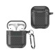 Husa pentru AirPods 1 / 2 - Techsuit CarbonFiber - Black