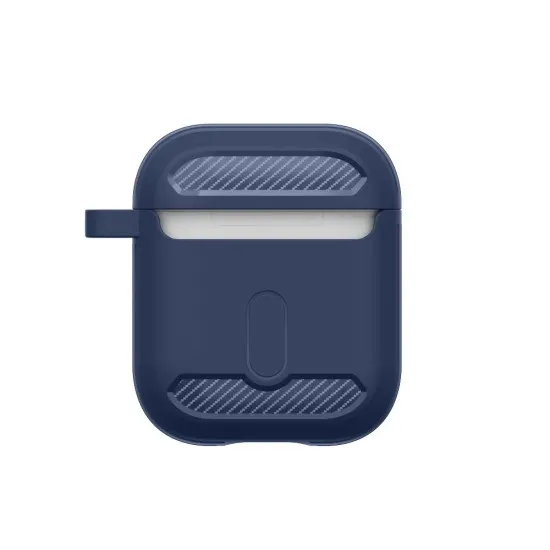 Husa pentru AirPods 1 / AirPods 2 - Techsuit Carbon Silicone - Navy Blue Husa pentru AirPods 1 / AirPods 2 - Techsuit Carbon Silicone - Navy Blue