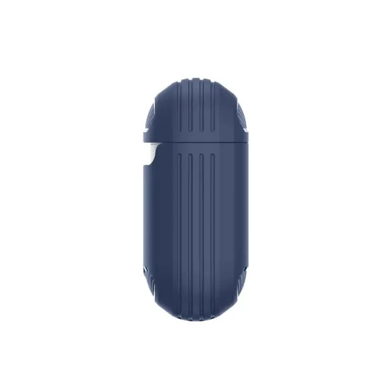Husa pentru AirPods 1 / AirPods 2 - Techsuit Carbon Silicone - Navy Blue Husa pentru AirPods 1 / AirPods 2 - Techsuit Carbon Silicone - Navy Blue