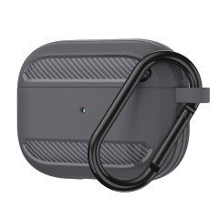 Husa pentru AirPods 3 - Techsuit Carbon Silicone - Gray Husa pentru AirPods 3 - Techsuit Carbon Silicone - Gray
