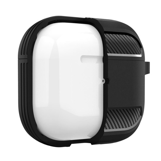 Husa pentru AirPods 3 - Techsuit Carbon Silicone - Gray