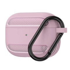 Husa pentru AirPods 3 - Techsuit Carbon Silicone - Pink Husa pentru AirPods 3 - Techsuit Carbon Silicone - Pink