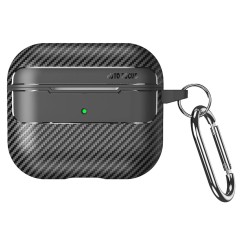 Husa pentru AirPods 3 - Techsuit CarbonFiber - Black Husa pentru AirPods 3 - Techsuit CarbonFiber - Black