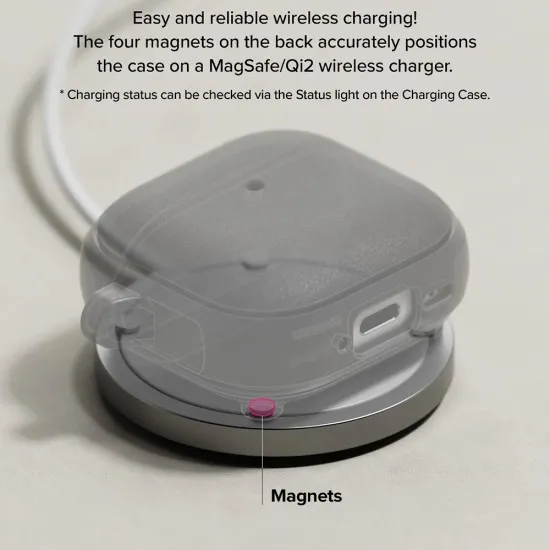 Husa pentru AirPods 4 - Ringke Onyx Magnetic - Constant Coral Husa pentru AirPods 4 - Ringke Onyx Magnetic - Constant Coral