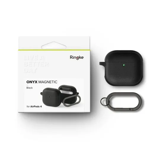Husa pentru AirPods 4 - Ringke Onyx Magnetic - Constant Coral Husa pentru AirPods 4 - Ringke Onyx Magnetic - Constant Coral