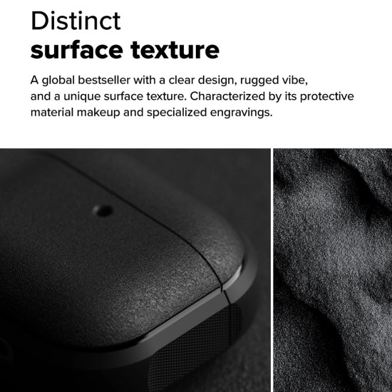Husa pentru AirPods 4 - Ringke Onyx Magnetic - Warm Gray Husa pentru AirPods 4 - Ringke Onyx Magnetic - Warm Gray